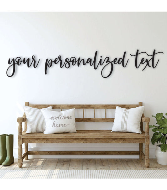 Personalized Custom Name Wood Sign in 27 Fonts